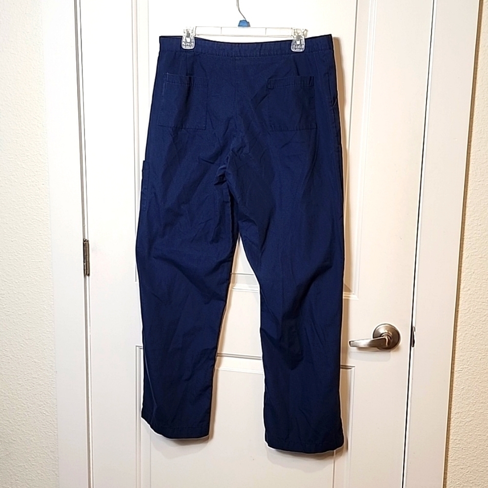 Womens Landau FX Scrub Pants Navy Blue - Picture 2 of 3